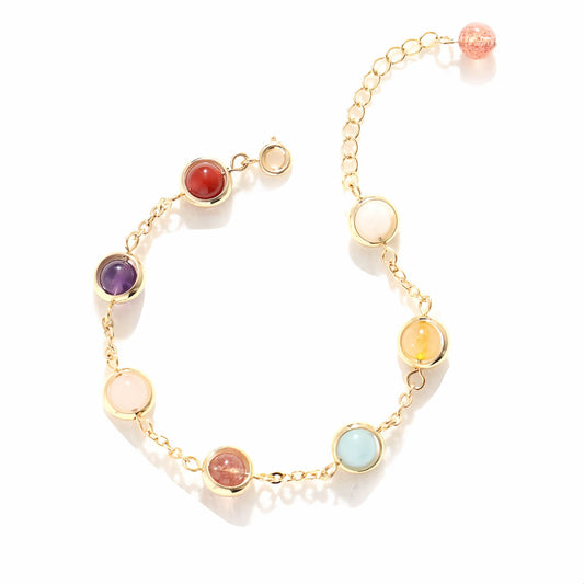 Good Luck Rainbow Crystal Beads Bracelet