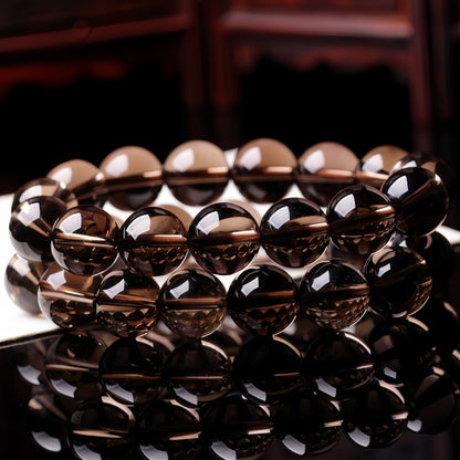 Smoky Quartz Crystal Bracelet for Protection & Grounding