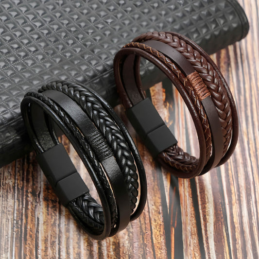 Men’s Multilayer Leather Bracelet