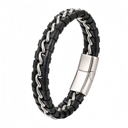 Bold Chain-Link Titanium Steel Men's Bracelet