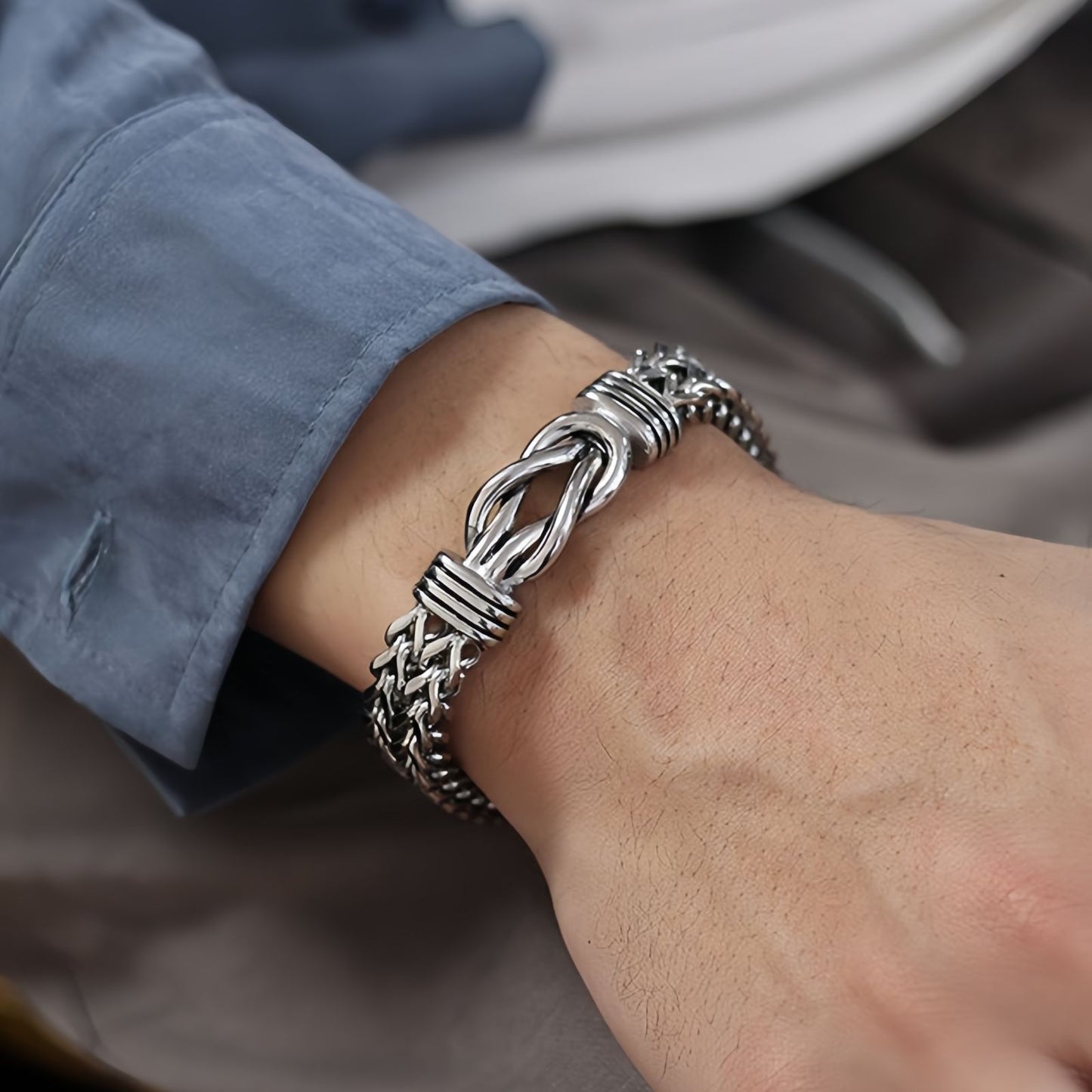 Byzantine Double Row Chain Bracelet