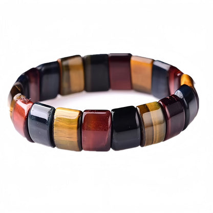 The Determination Bracelet – Multi-Color Tiger’s Eye Tile Bracelet
