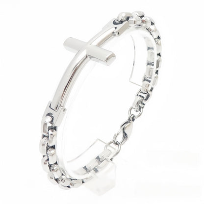 Cross Bar Curb Chain Bracelet