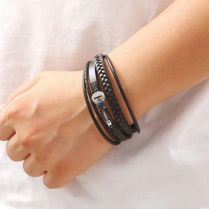 Men's Guitar Leather Bracelet