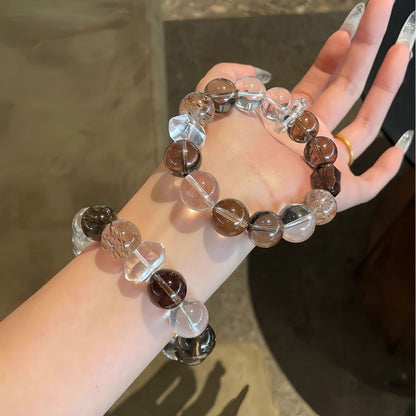 Fortune-Attracting Tea Quartz Bracelet