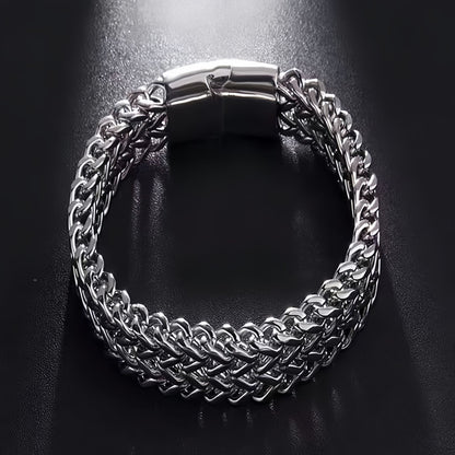 Mirror-Polished Titanium Steel Men's Bracelet