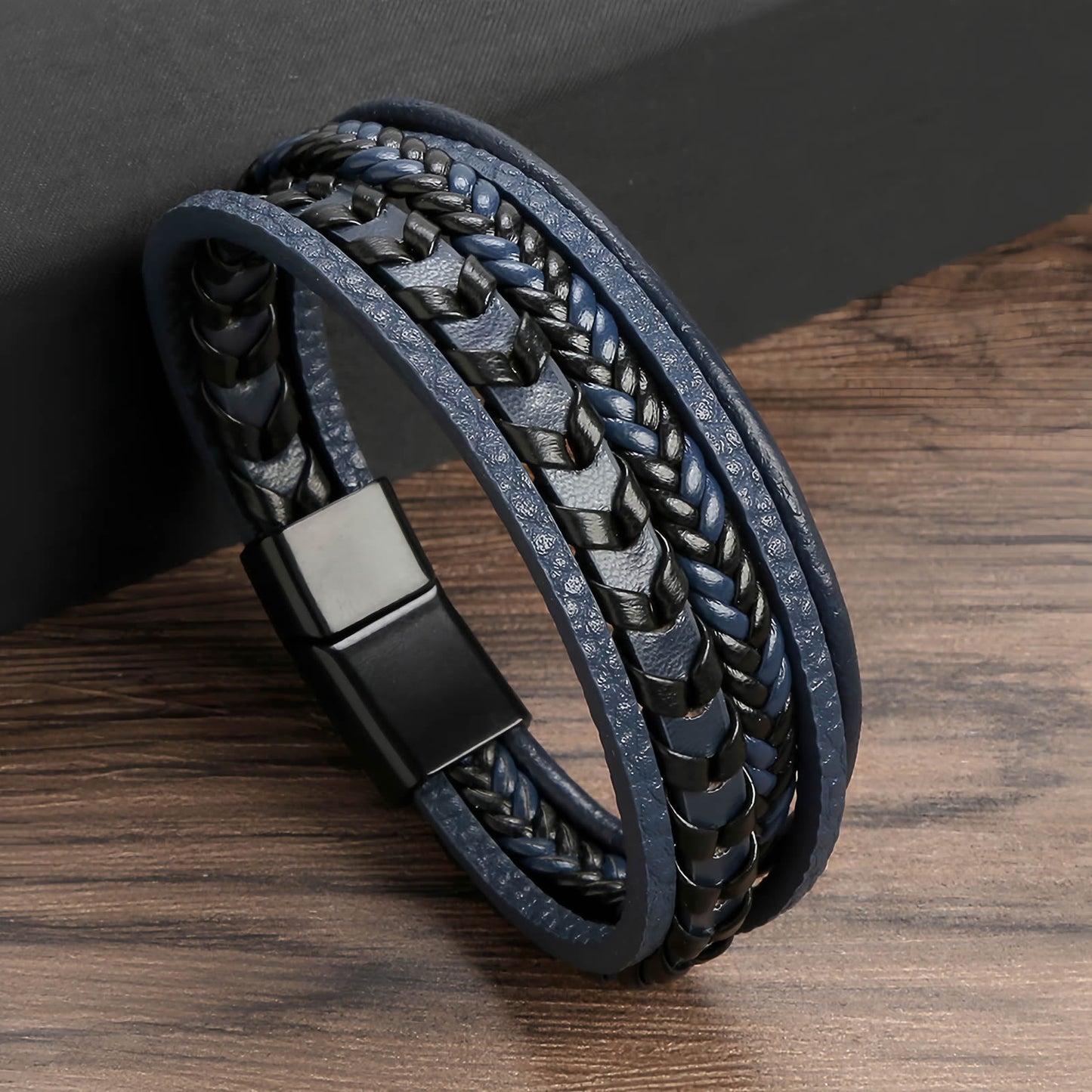 Men’s Multilayer Braided Leather Bracelet