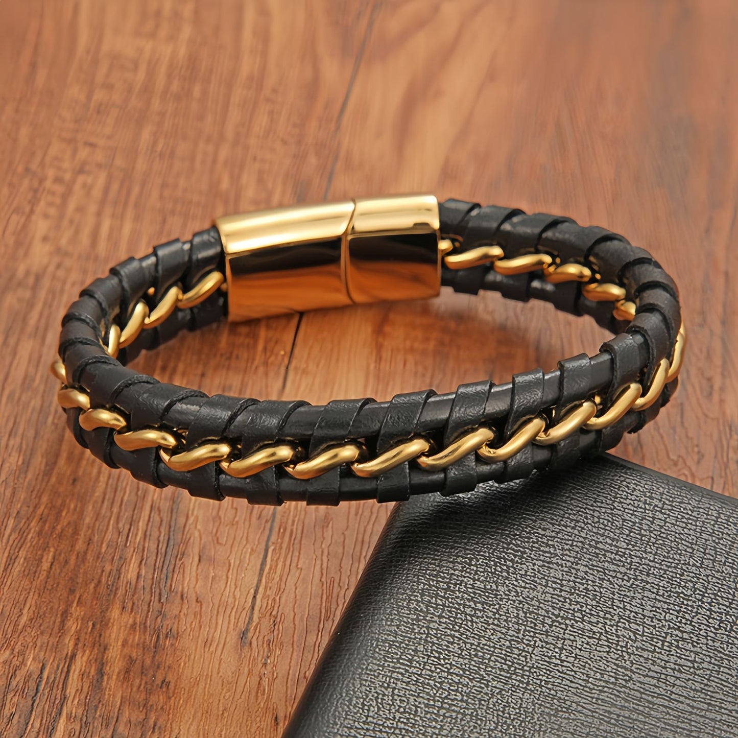 Bold Chain-Link Titanium Steel Men's Bracelet