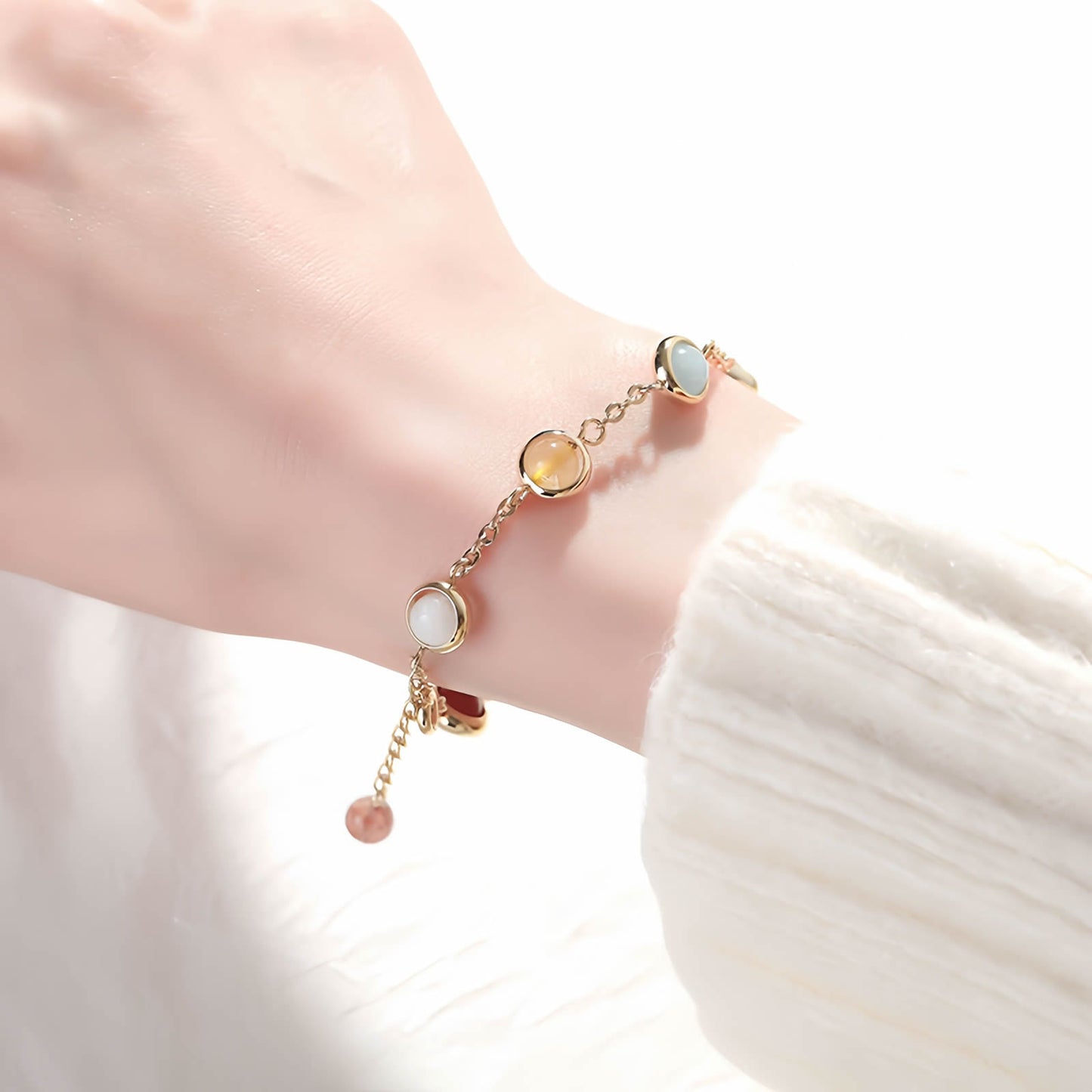 Good Luck Rainbow Crystal Beads Bracelet
