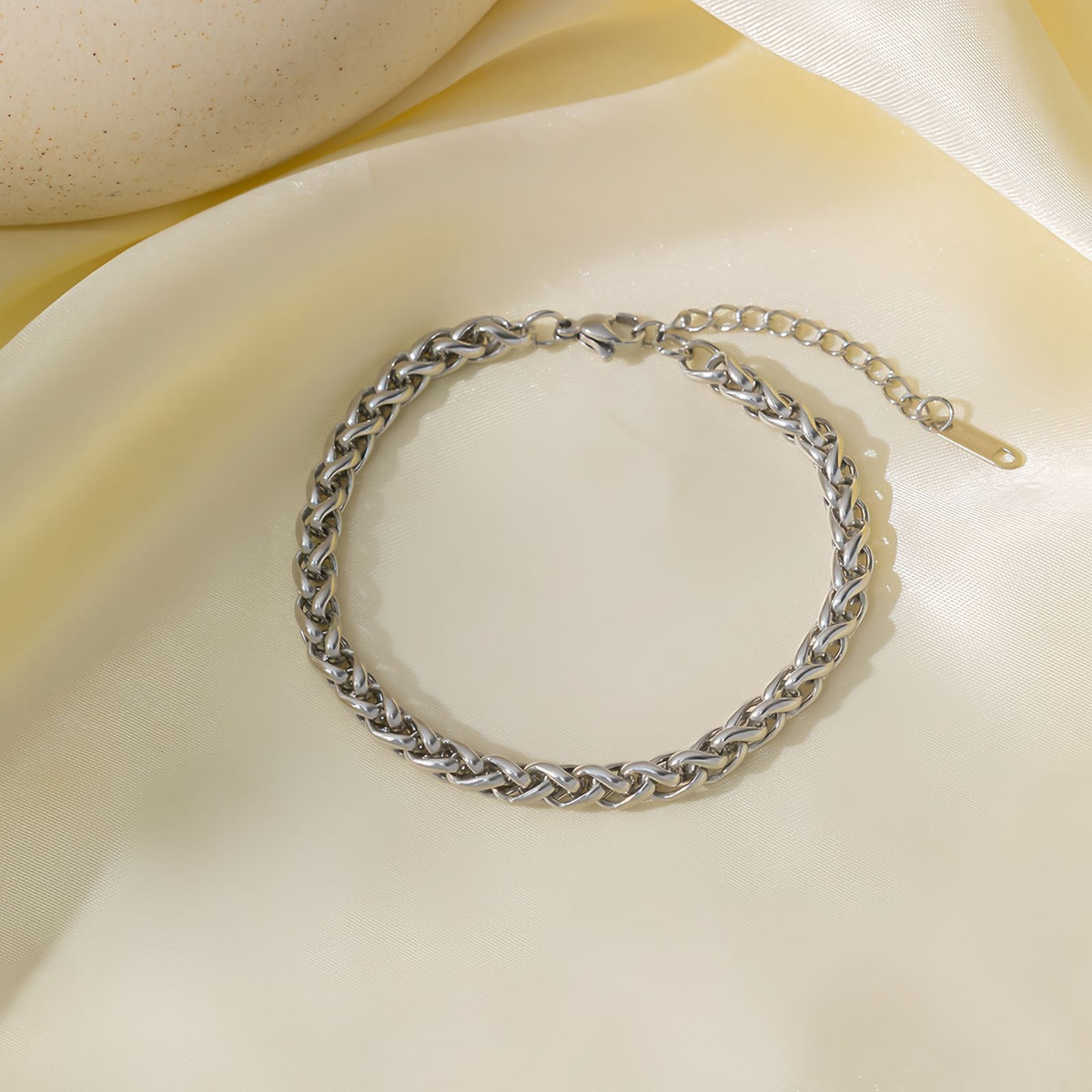 Minimal Rope Chain Minimalist Stainless Steel Rope Chain Bracelet | Adjustable Unisex ...