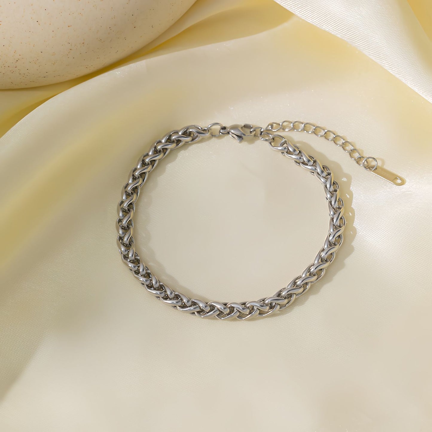 Minimalist Stainless Steel Rope Chain Bracelet