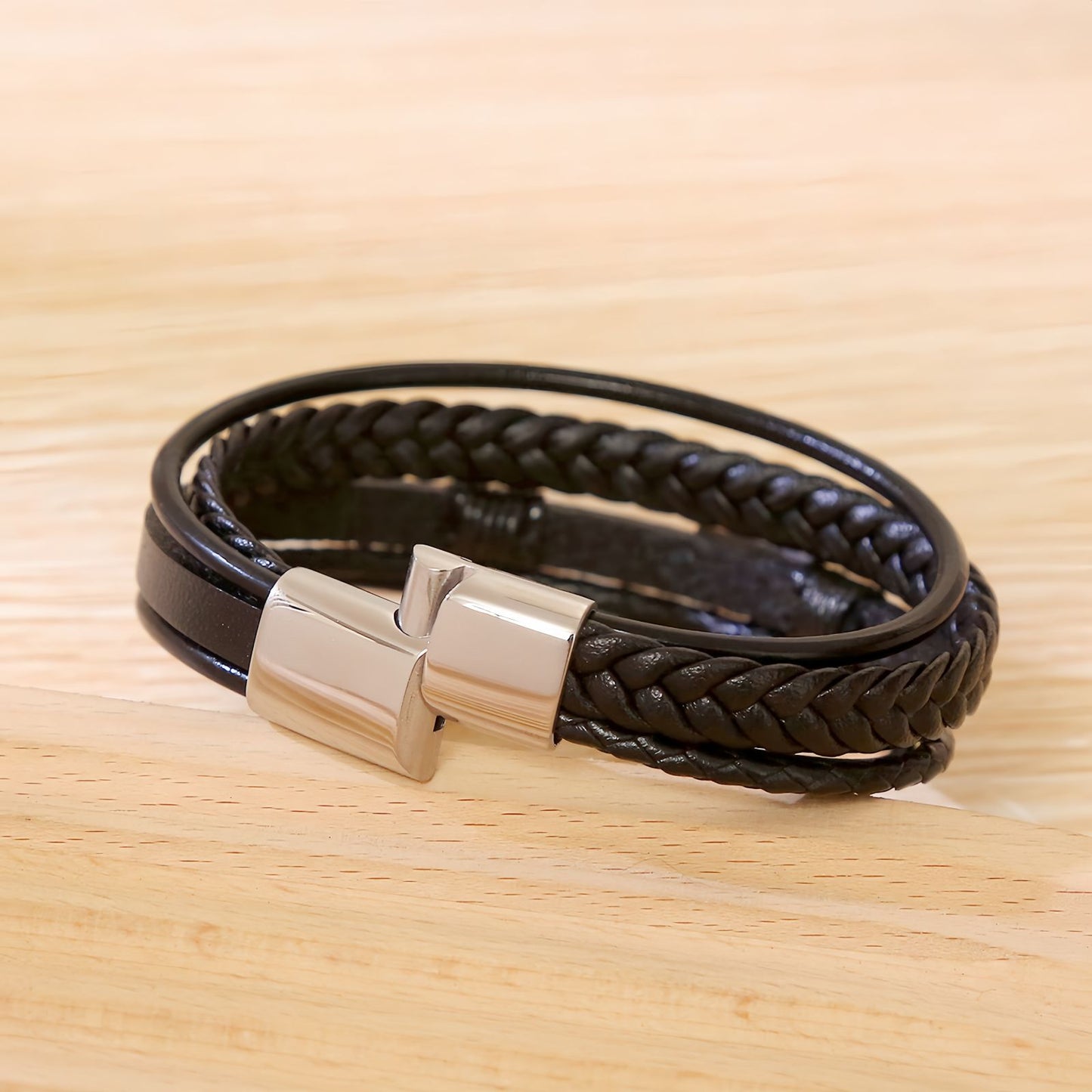 Men's Guitar Leather Bracelet