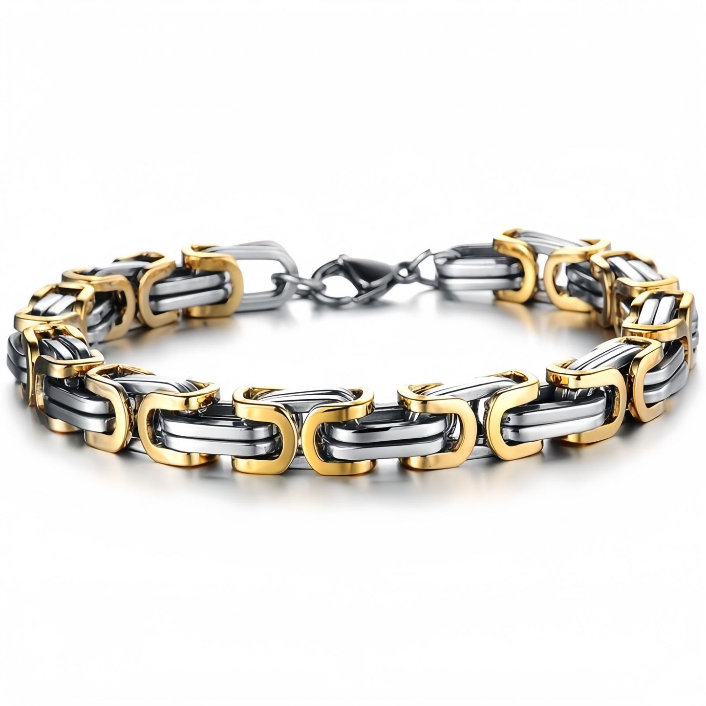 Byzantine Square-Link Chain Bracelet