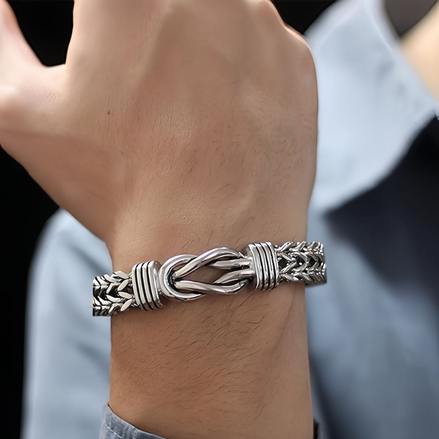 Byzantine Double Row Chain Bracelet