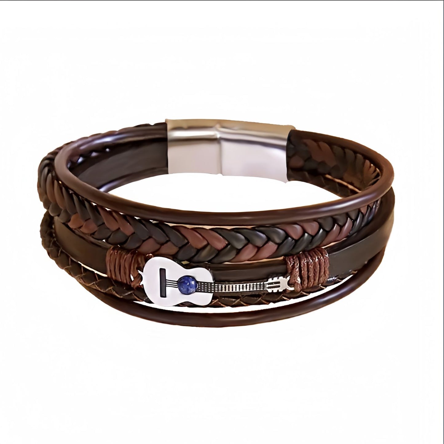 Men's Guitar Leather Bracelet