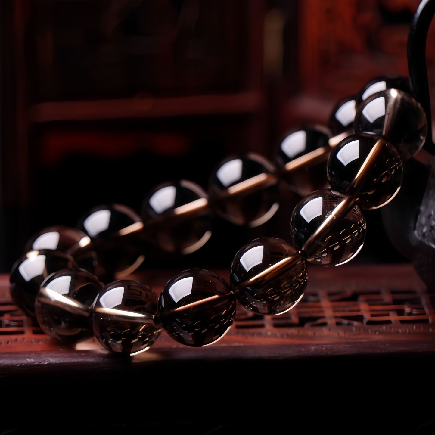 Smoky Quartz Crystal Bracelet for Protection & Grounding