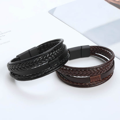 Men’s Multilayer Leather Bracelet