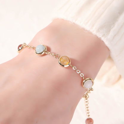 Good Luck Rainbow Crystal Beads Bracelet