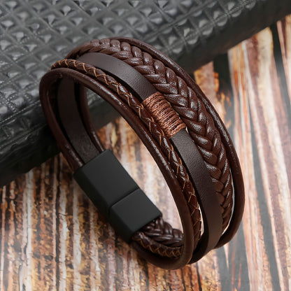Men’s Multilayer Leather Bracelet