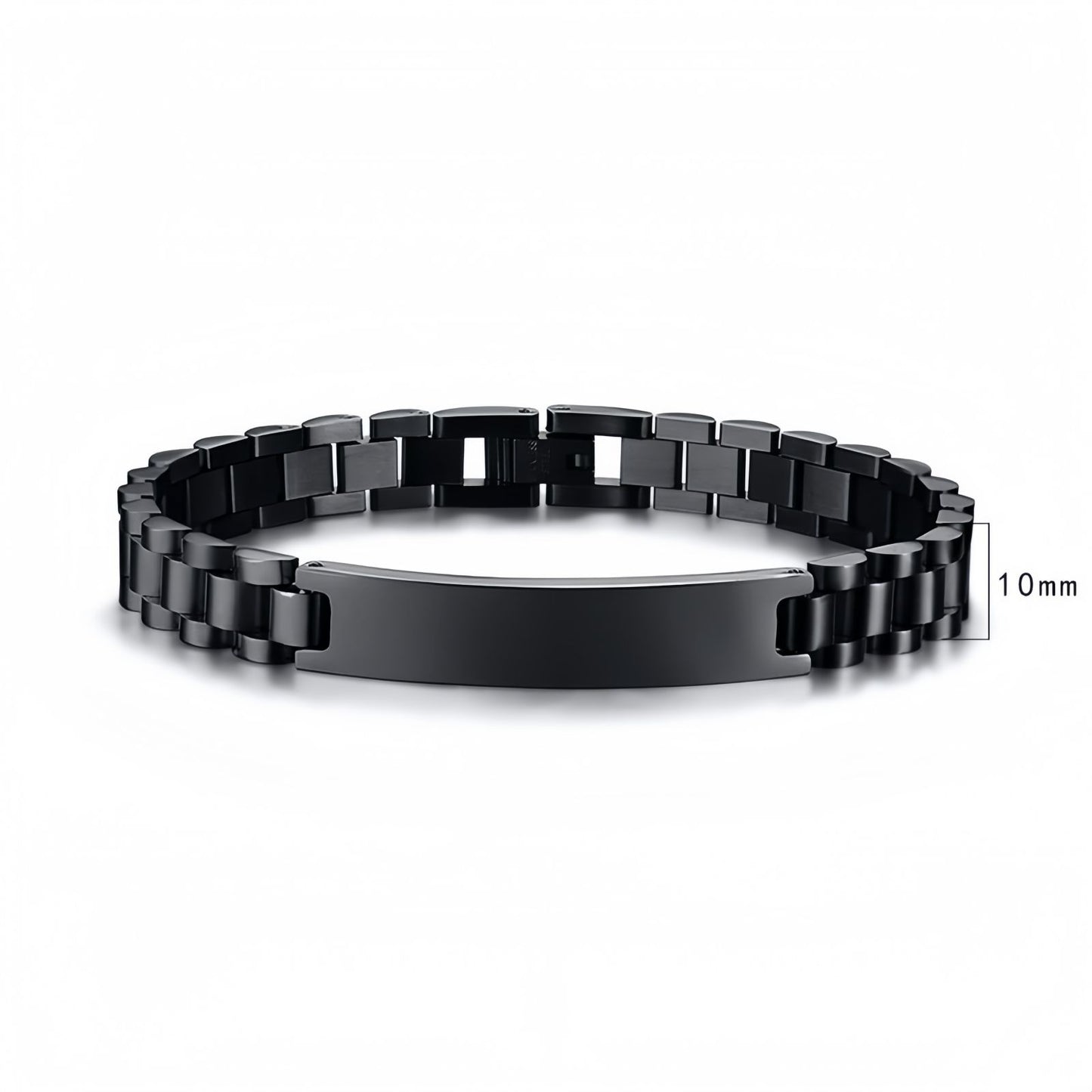 Men’s Curved Plate Chain Bracelet