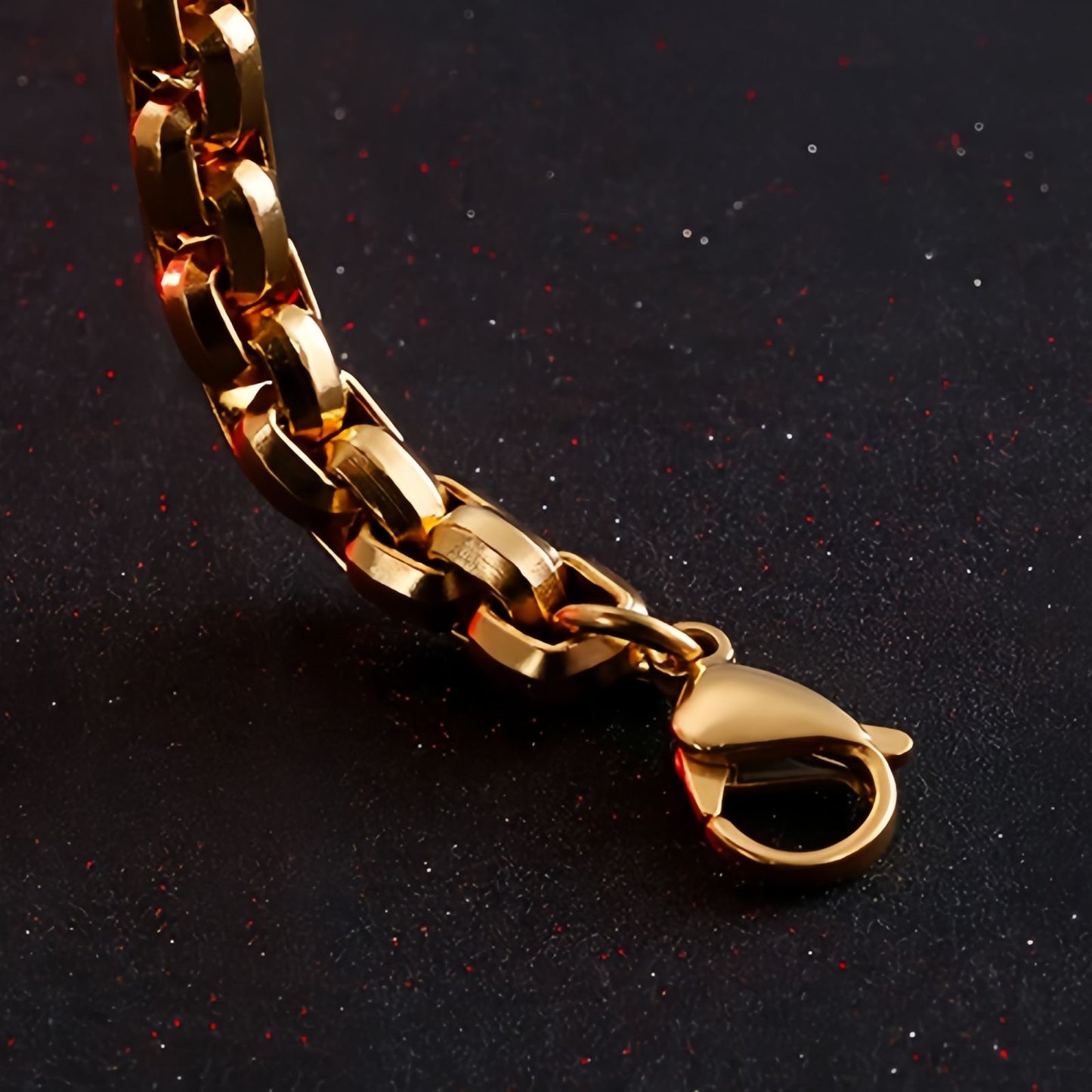 Cross Bar Curb Chain Bracelet