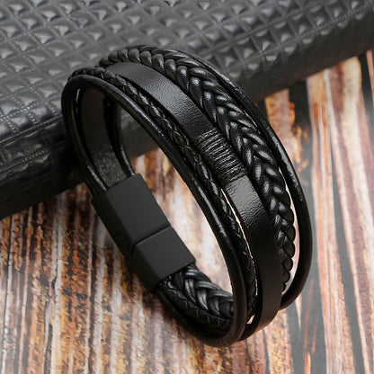 Men’s Multilayer Leather Bracelet