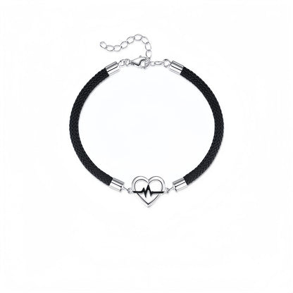 Heartbeat Signal Couple Bracelet