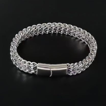 Mirror-Polished Titanium Steel Men's Bracelet