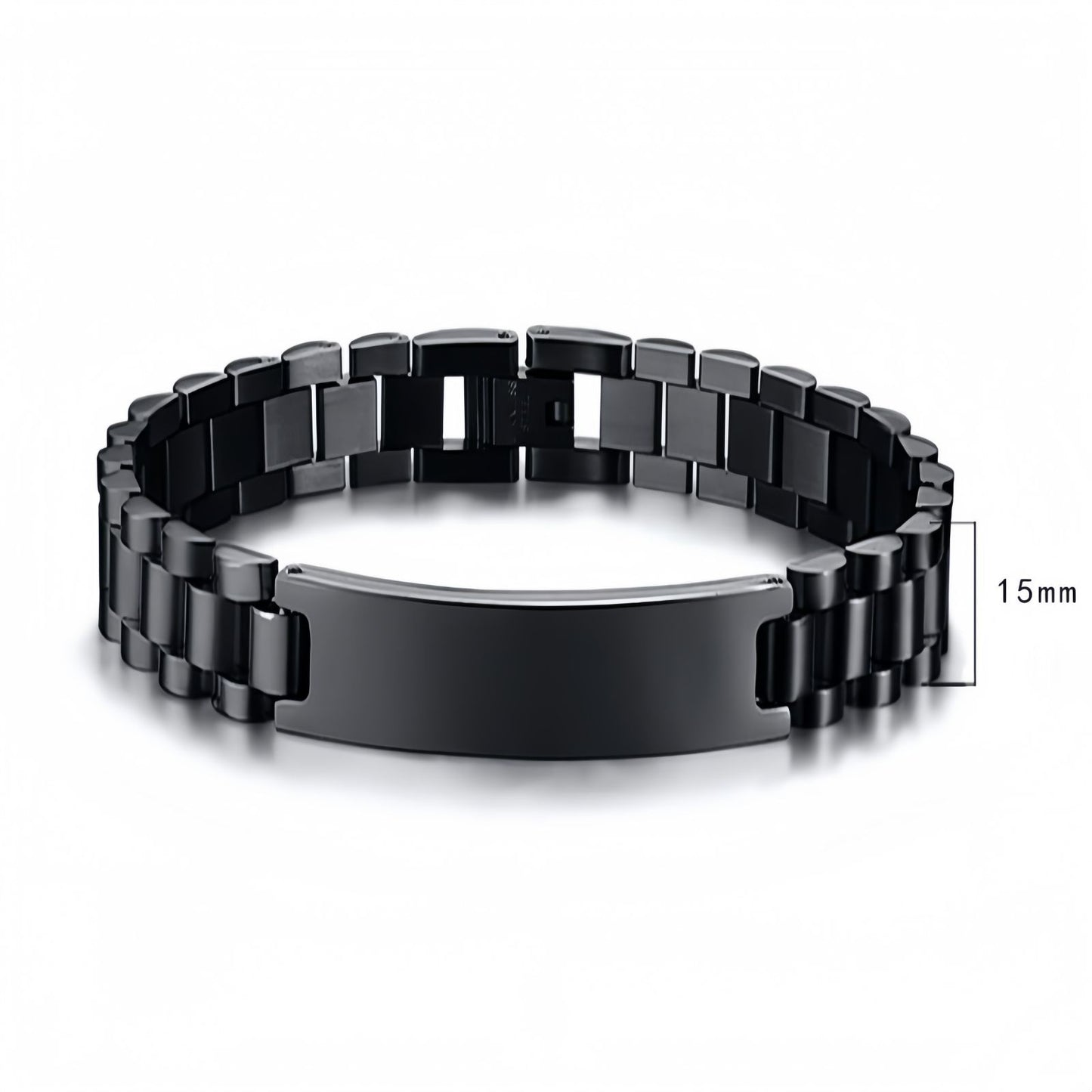 Men’s Curved Plate Chain Bracelet