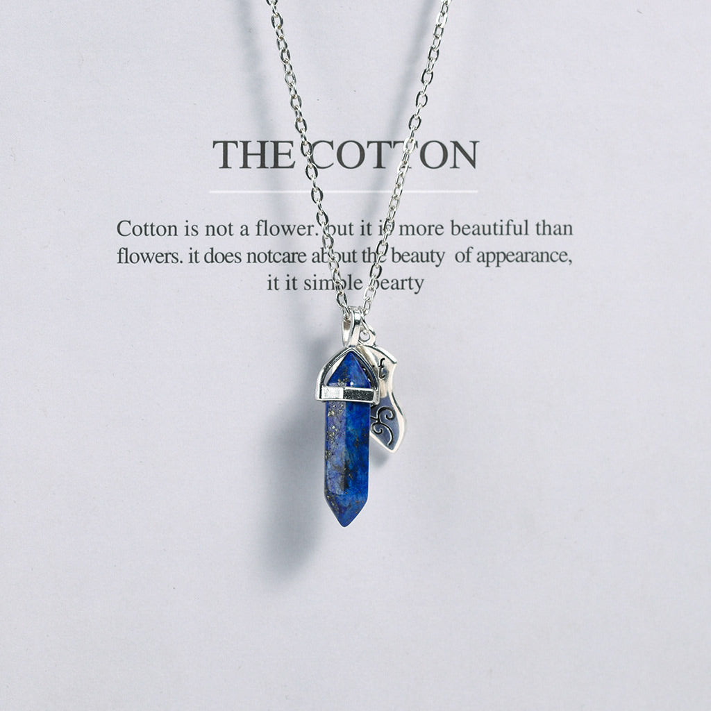 Couple Heart Hexagonal Crystal Pendant