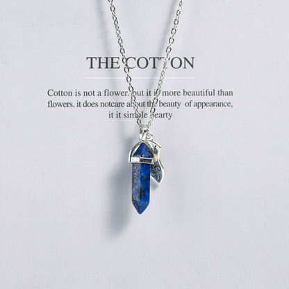 Couple Heart Hexagonal Crystal Pendant