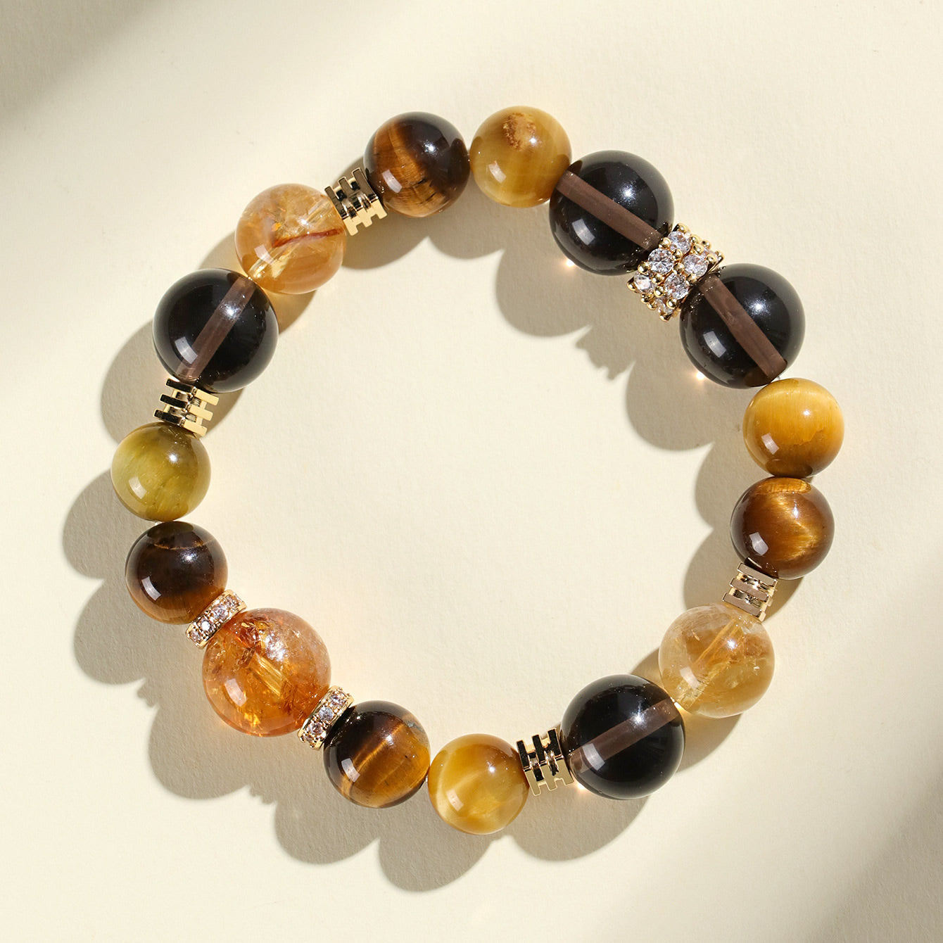 Golden Tiger Eye Yellow Tower Crystal Bracelet